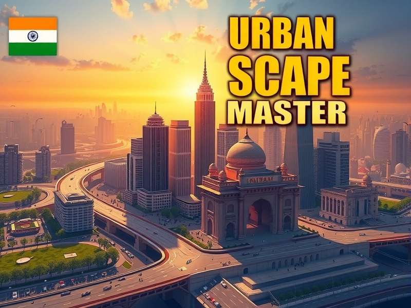 Urban Scape Master language selection screen showing Indian languages